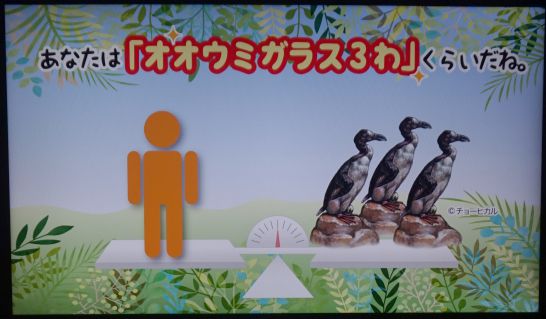 名古屋市科学館の特別展『絶滅動物研究所』の絶滅動物体重計